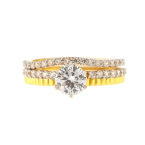 22ct Gold Wedding Ring Set | Size M1/2