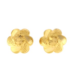 22ct Gold Stud Earrings | 11.24mm