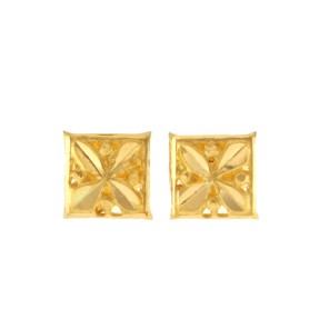 22ct Gold Stud Earrings | 7.60mm
