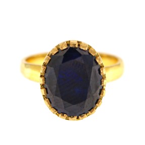 22ct Gold Sapphire Ring