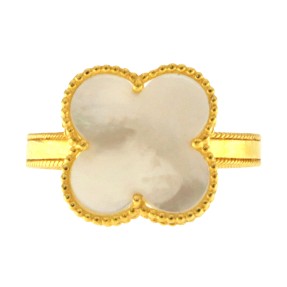 22ct Gold Clover Ring | 12.57mm