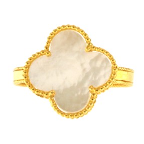 22ct Gold Clover Ring | 14.63mm