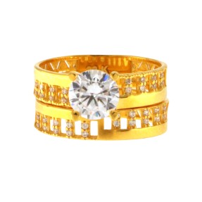 22ct Gold Wedding Ring Set | 4.83g