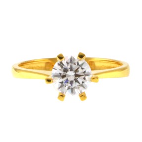 22ct Gold Solitaire Ring | 2.6g