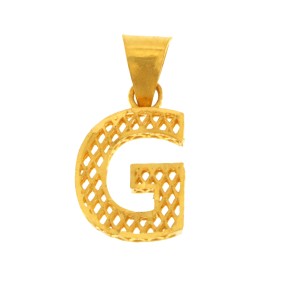 22ct Gold 'G' Pendant | 1g