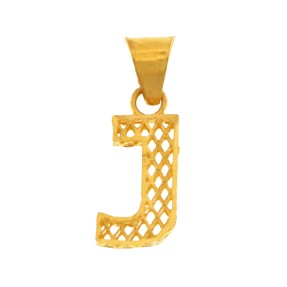 22ct Gold 'J' Pendant | 0.77g