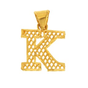 22ct Gold 'K' Pendant | 1.38g