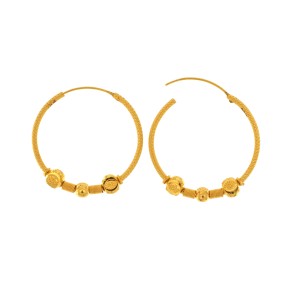 22ct Gold Hoop Earrings | 4.93g