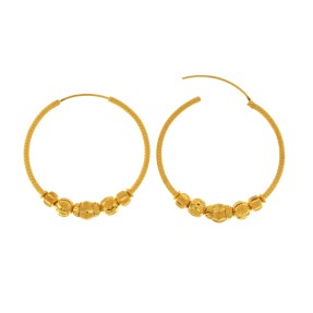22ct Gold Hoop Earrings | 6.62g