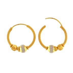 22ct Gold Hoop Earrings | 3g