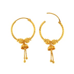 22ct Gold Hoop Earrings | 4.3g