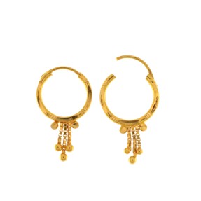 22ct Gold Hoop Earrings | 1.48g