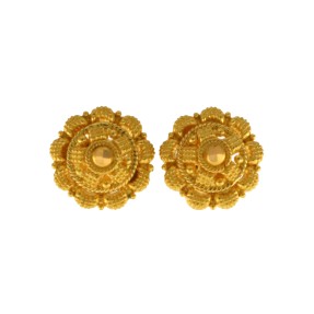 22ct Gold Filigree Stud Earrings | 1.9g