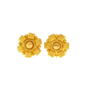 22ct Gold Filigree Stud Earrings | 1.2g