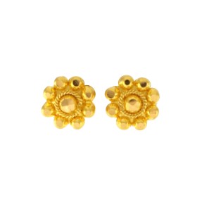 22ct Gold Stud Filigree Earrings | 1.2g