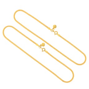 22ct Gold Anklets (Pair) | 5.95g