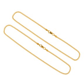 22ct Gold Anklet (Pair) | 6.22g