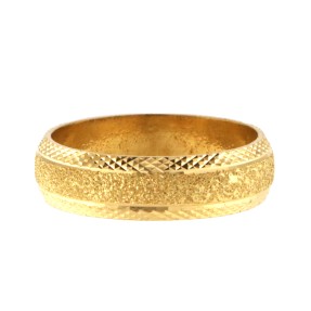 22ct Gold Wedding Band | Size T1/2