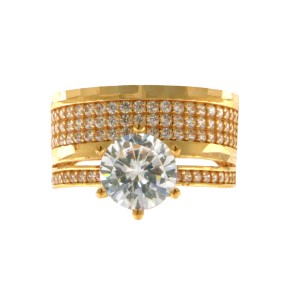 22ct Gold Solitaire Ring | Size O