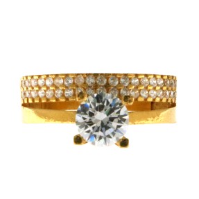 22ct Gold Solitaire Ring | 4.04g