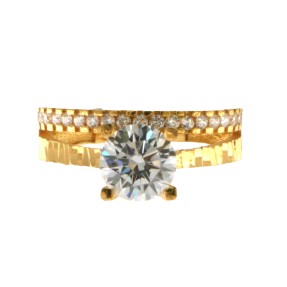 22ct Gold Solitaire Ring | Size J1/2