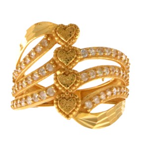 22ct Gold Heart Ring| Size K