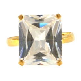 22ct Gold Topaz Ring | Size O
