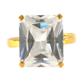 22ct Gold Topaz Ring | Size O