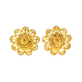 22ct Gold Stud Earrings | Width 10.50mm