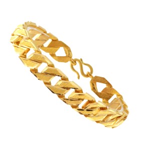 22ct Two-Sided Gold Bracelet | Width 11.50mm