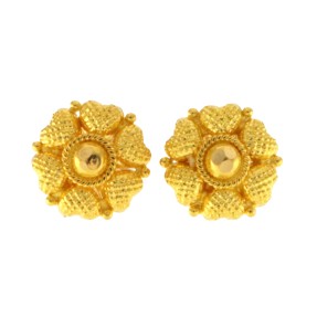 22ct Gold Stud Earrings | Width 8.76mm