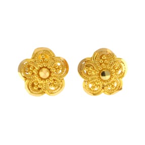 22ct Gold Stud Earrings | Width 8.07mm