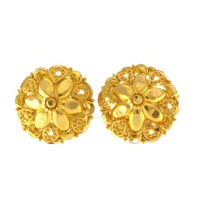 22ct Gold Stud Earrings | Width 13.32mm