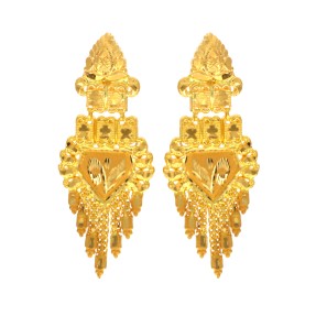 22ct Gold Earrings | Length 1.84 Inches
