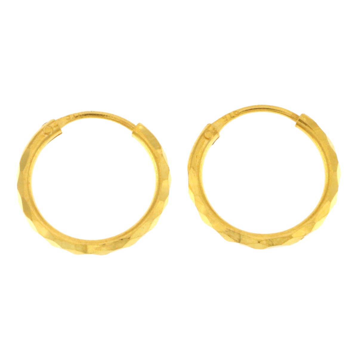 22ct Gold Huggie Hoop Earrings