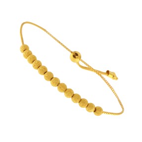 22ct Gold Ball Slider Bracelet