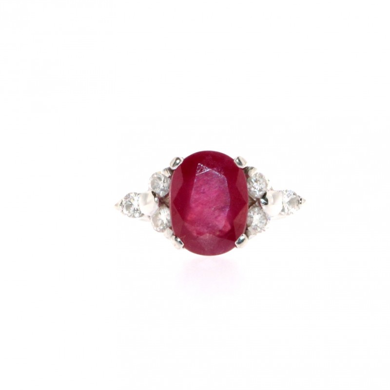 Diamond & Ruby Ring(Pre-Owned)